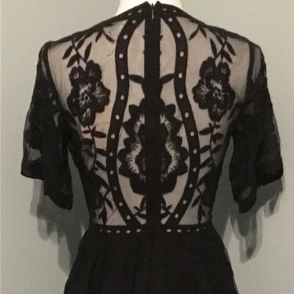 Black Boho Festival Lace Maxi Dress. Festival time - Picture 7 of 7